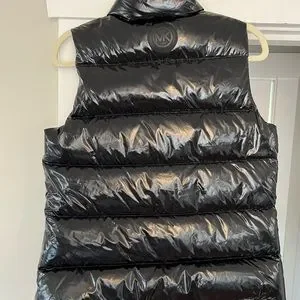 ダウンベスト Michael Kors Black polyester sleeveless jacket Michael Kors Men's Shine Puffer Jacket - Coats - Free